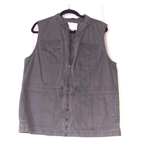 a new day Jackets & Blazers - A New Day—Army Green Utility Vest